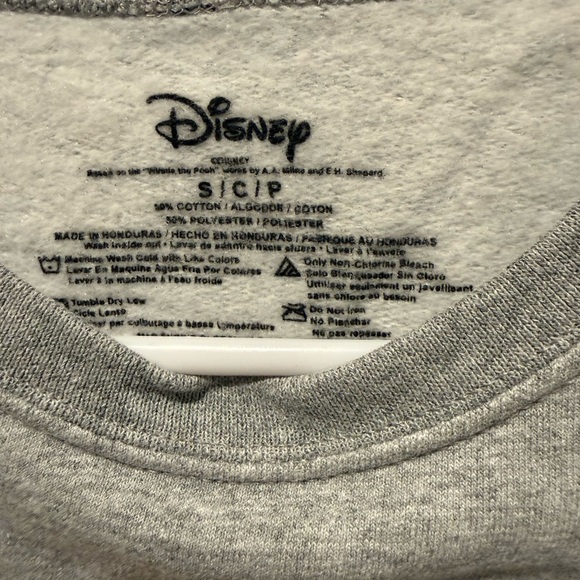 Disney Gray Crewneck Sweater with Pooh Bear - Picture 6 of 6